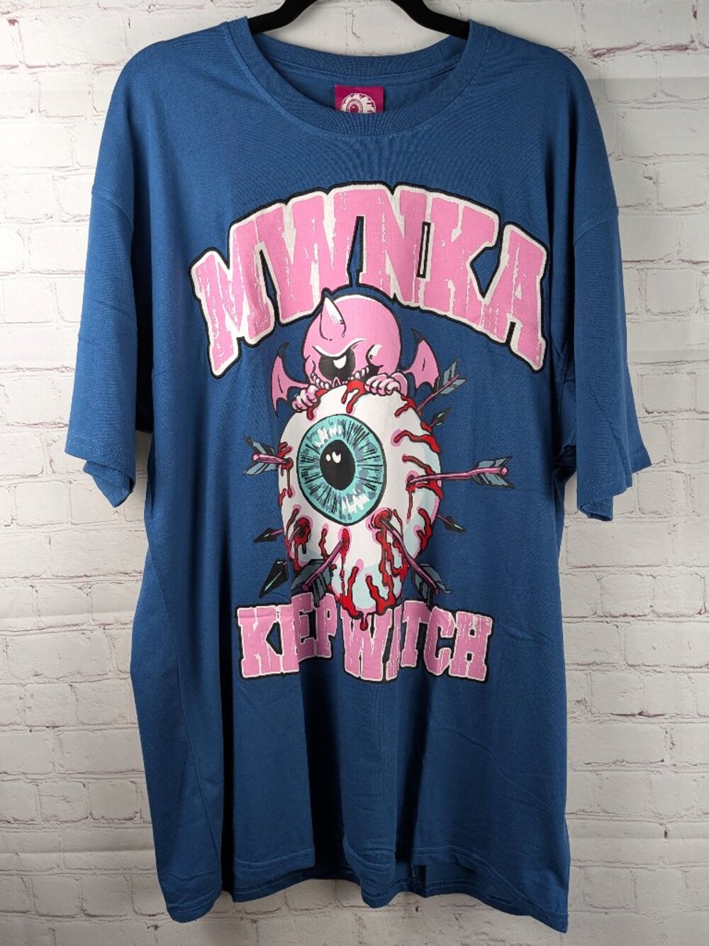 NEW Mishka Blue Eyeball Graphic Tee XL